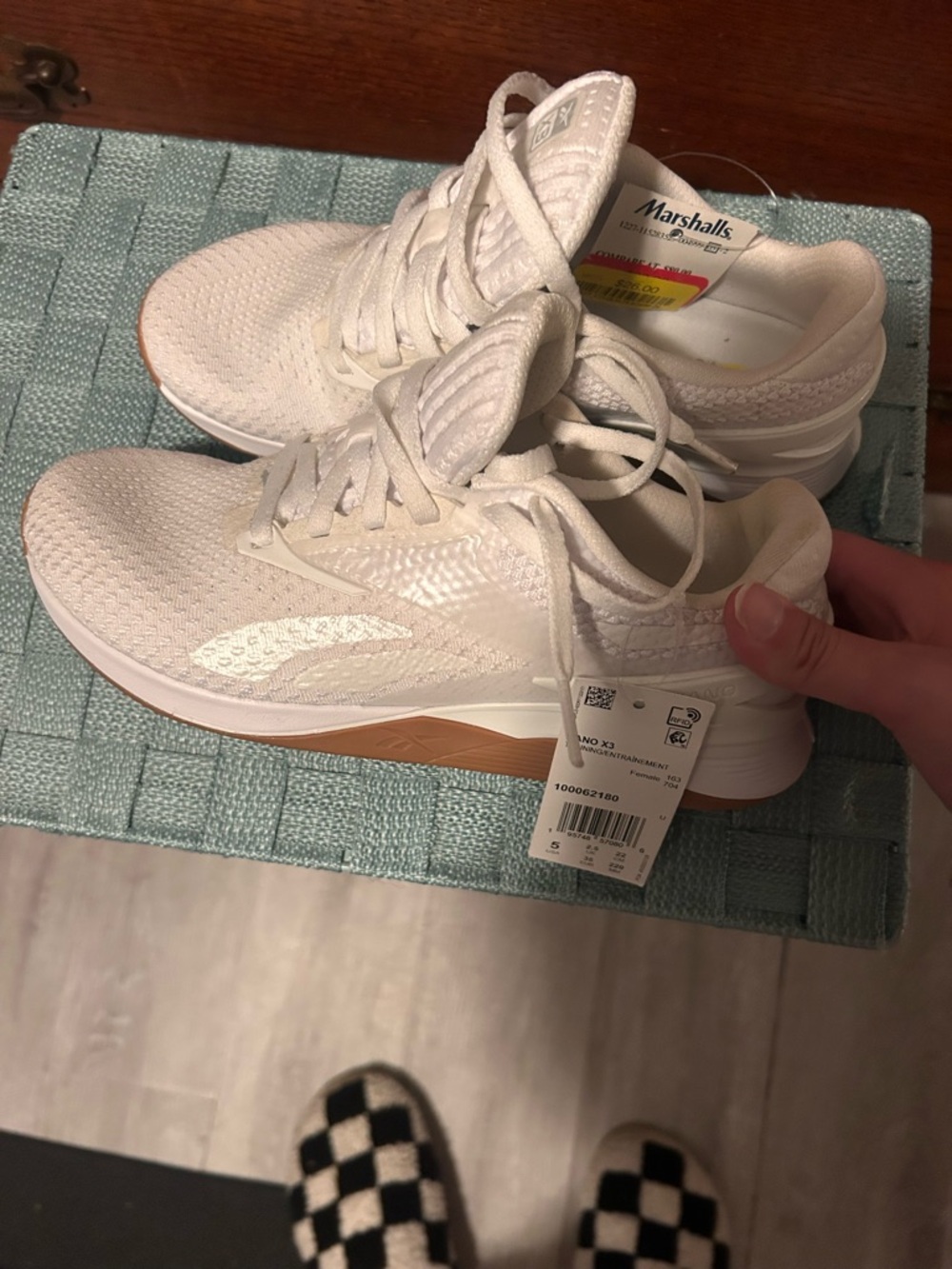 All-White Women's Reebok sneakers